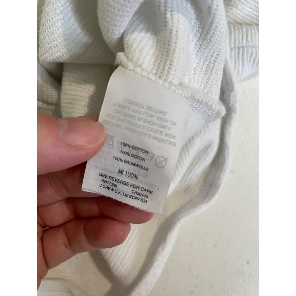 Madewell Womens White Textured Tie Front Tank Top Size XS Minimalist Basic Y2K - Picture 10 of 14